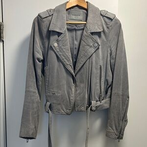 Blank NYC Ash Gray Suede Jacket